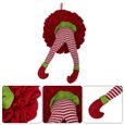1pc elf jambe conception pendentif arbre de Noël décor de la maison de couleur serviette de bain - drap de bain linge de toilette-2