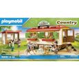 PLAYMOBIL - 70510 - Box de poneys et roulotte - Playmobil Country - Avec 3 personnages et 2 poneys-2