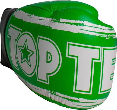 TopTen Gants De Boxe Roundup - Cuir Véritable, Rembourrage EVA Pour Entraînement Et Compétition