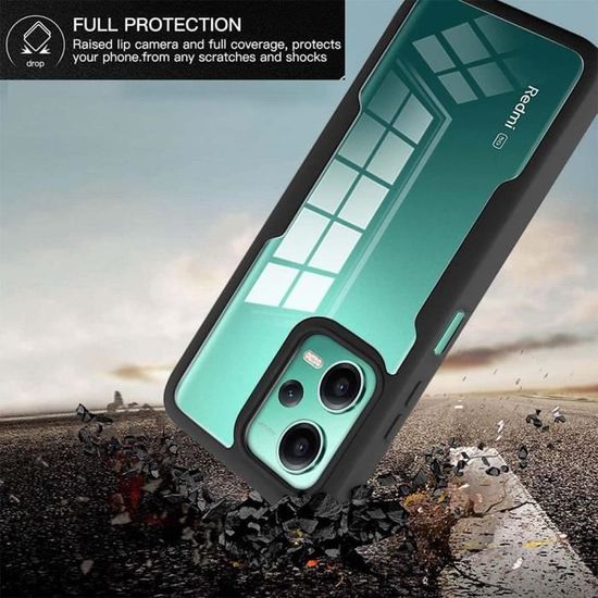 Coque Protection 360° Pour Xiaomi Redmi Note 14 5G - TechExpert, Noire, Neuve