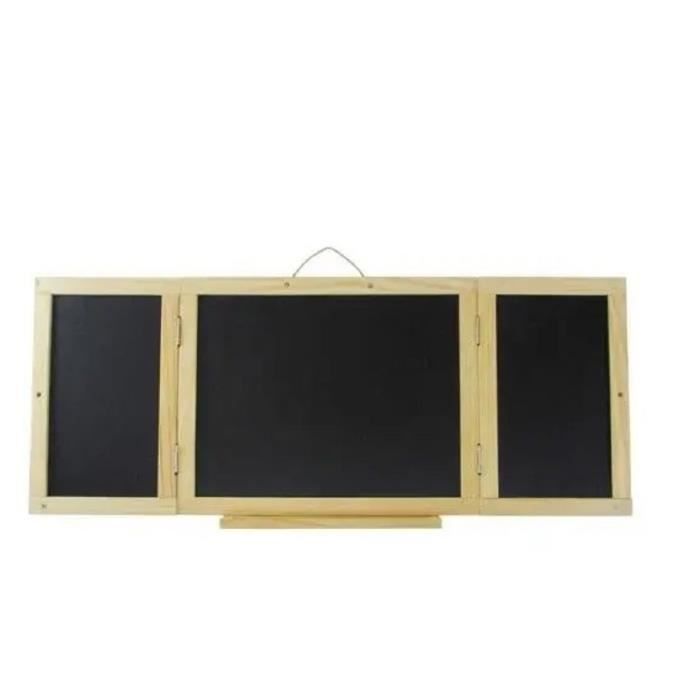 Tableau éducatif En Bois Pour Enfants - Double Face, Magnétique Et Pour Craie Avec Support Pliable Tableau éducatif En Bois Pour Enfants - Double Face, Magnétique Et Pour Craie Avec Support Pliable