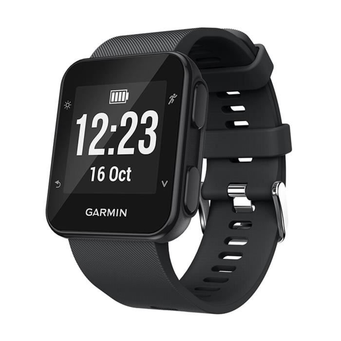 Garmin forerunner 30 black smartwatch discount