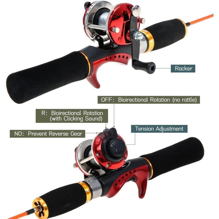 Lixada Fishing Rod Reel Combo Kit Set Pen Fishing Rob Draagbare Pocket Pen Vissen Stang Telescopische Visstaven met Aluminium Vishaspel