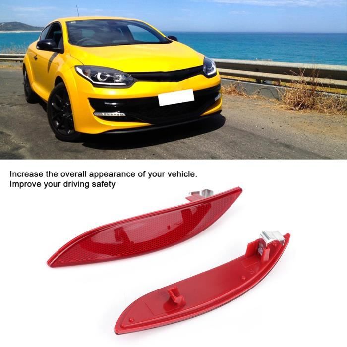 Réflecteur De Pare-chocs Arrière Gauche Pour Renault Megane III Et Fluence - Qualité OEM, Installation Facile