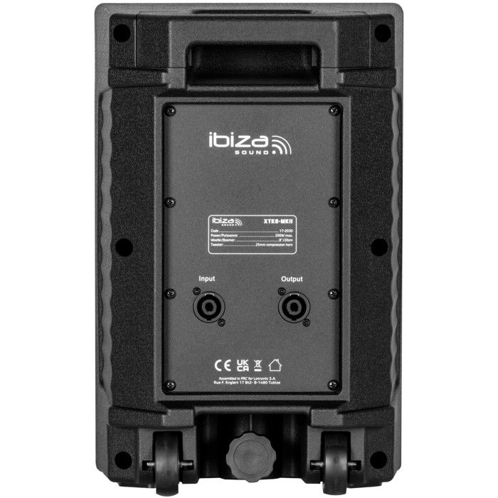 Ibiza XTK15-MKII Enceinte Sono Passive 15 Pouces 600W - Bass Reflex, Tweeter Compression - Nouvelle Version