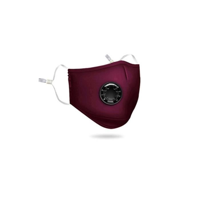 Masque Anti-poussière Réutilisable à Double Valve - Éponge Respirante - Lavable - Pour Vélo, Travaux, Extérieur - 165x135 Mm
