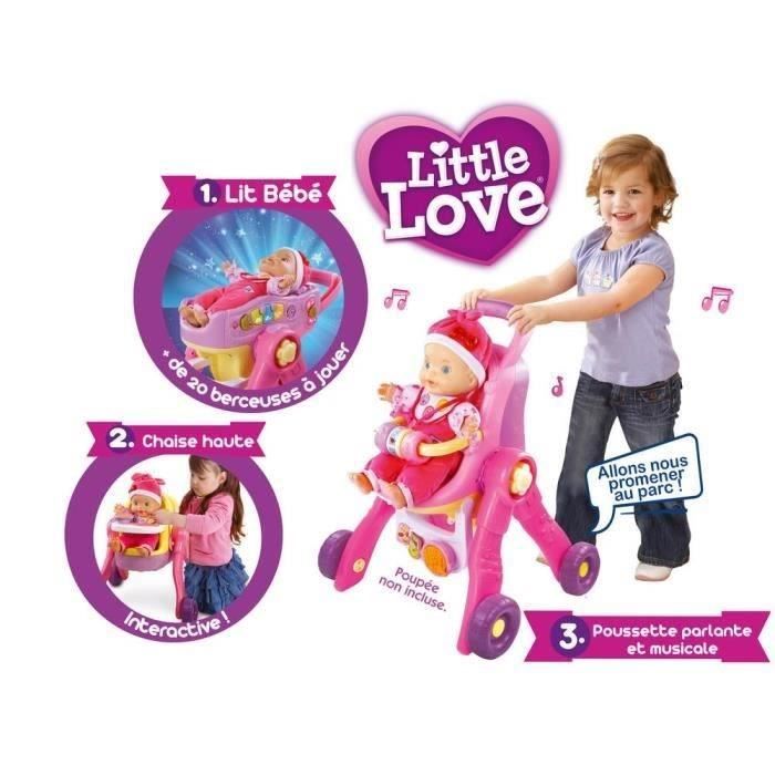 VTECH LITTLE LOVE - MA POUSSETTE 3 EN 1 INTERACTIVE