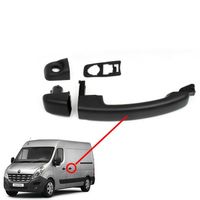 Poignée De Porte Extérieure Pour Renault Master, Opel Movano, Nissan NV400 - Noire, Référence 806075963R