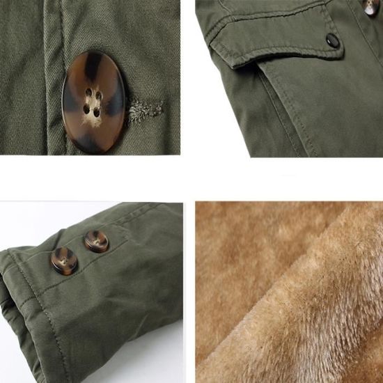 manteau vert homme