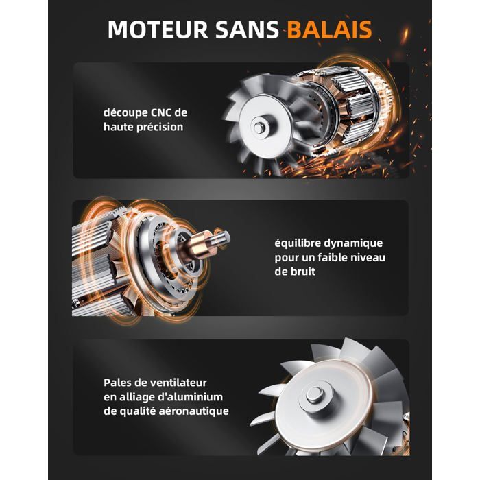 Souffleur D'Air Comprimé Portable Sans Fil - 3 Vitesses, Nettoyage Électronique, Voiture, Maison