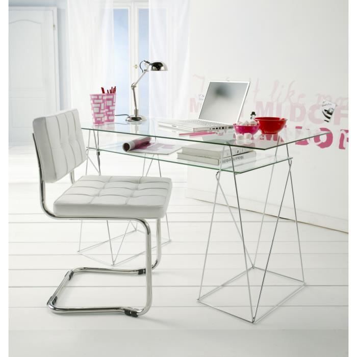 Bureau en verre - KARE - Officia 160x80 cm - Contemporain - Design