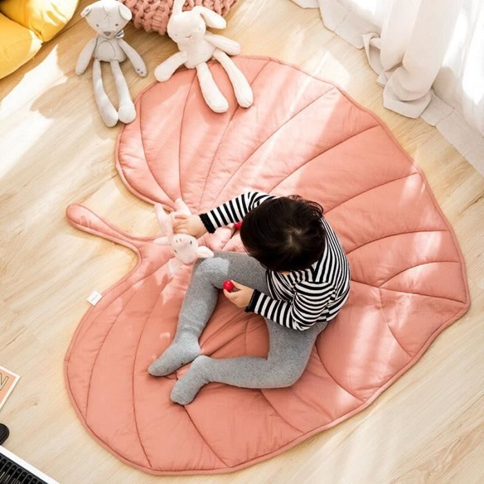 Tapis d'éveil,Tapis de jeu en coton pour bébé, tapis d'activité pour enfant  en bas âge, couverture rampante en forme de - Type Rose