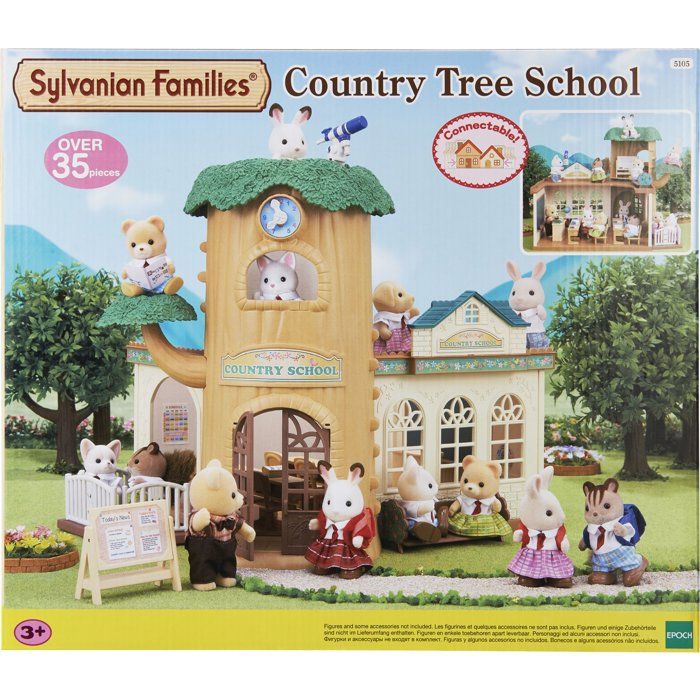 Sylvanian Families – École De La Forêt – Set Complet Avec + De 35 Accessoires – Dès 3 Ans – 5105