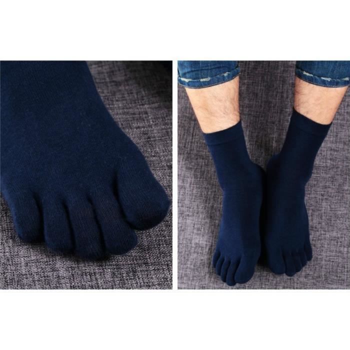 Chaussettes Doigts Séparés Homme | 3/5 Paires | Coton Élasthanne | Taille UK 6-12 | Sport Ou Quotidien
