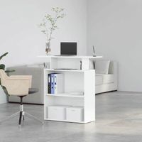 Bureau De Réception VidaXL Style Vieux Bois – Comptoir 100 Cm, Idéal Salon, Hôtel, Bureau Ou Bar