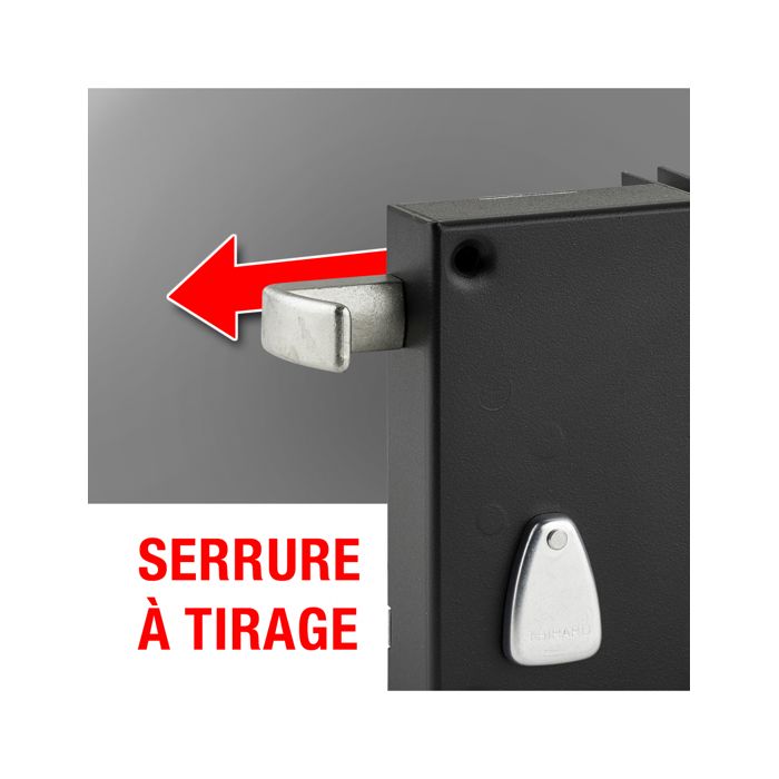 Serrure Applique Thirard Double Cylindre - 75x130mm - Porte Entrée