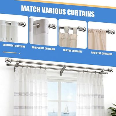 Kit de rails pour porte coulissante robuste de 2,4 m, 3 m, 3,7 m, 4,3 m