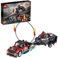 LEGO® Technic 42106 Le spectacle de cascades du camion et de la moto, Idée Cadeau Anniversaire Jouet pour Enfant de 8 ans et +-0