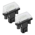 Éclairage de plaque d'immatriculation à LED, C3 2002-2009 SAXO 1996-2003 2pcs 1.44W ABS 18 LED Lampe de plaque d'immatriculation-0