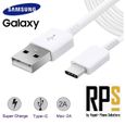 CÂBLE CHARGEUR POUR SMARTPHONE SAMSUNG USB-C TYPE C 1,20M ADAPTATIVE FAST CHARGING CHARGE RAPIDE-0