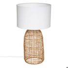 ATMOSPHERA CRÉATEUR D'INTÉRIEUR Lampe cylindre "Karla" rotin H56cm - Atmosphera createur d'interieur