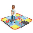 Tapis Puzzle en mousse - DARPEJE - MINIZ CROQUET - 39 pièces de puzzle colorées