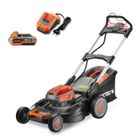 Tondeuse gazon batterie autotractée 40V (2X20V) - FUXTEC FX-E2RM51 - 51cm mulching ejection latérale 2 batteries Li-Ion 4Ah