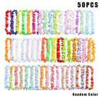 ROKOO Lot de 50 Fleurs Artificielles dentelle Garland Collier Hawaïen pour Plage Party Décoration Tropicale