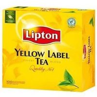 LOT DE 4 - LIPTON - Yellow Label Tea - Thé Noir - 100 sachets - 200 g