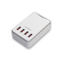 BASE CHARGEUR SECTEUR 4-PORT  USB white 6,2A DUO PACK