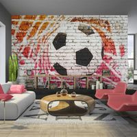 Papier peint Hobby Street football 200x140 cm - Papier peint panoramique - Intissé