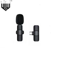 YLW-Microphone Lavalier sans fil portable pour iPhone et Android,mini micro statique,audio et vidéo,jeux en direct- Type-C[D262]