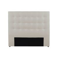 Tête De Lit Capitonnée Blanche 160 Cm - Tissu Bouclette, Style Scandinave - Livrée Montée