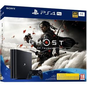 CONSOLE PS4 Console PS4 Pro 1To Noire/Jet Black + Ghost of Tsushima