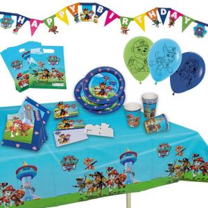 ensemble de ballons de fête d'anniversaire de chiot, fournitures de  décoration de fête à thème de patrouille pour enfants garçons et filles,  Chase Marshall Rocky (lot de 18)