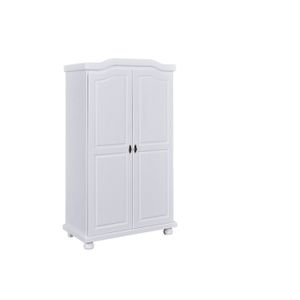 Armoire 2 portes en bois massif HEDDA pas cher 