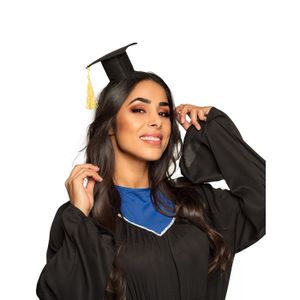 Chapeau Remise de Diplome LUOEM Toque Diplome Adulte avec Pompon Noir 