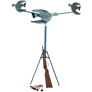 PISTOLET BILLE MOUSSE Tire aux 3 pigeons - DFI - Modèle Spiral - Carabine crosse en bois - Enfant - Mixte - A partir de 8 ans