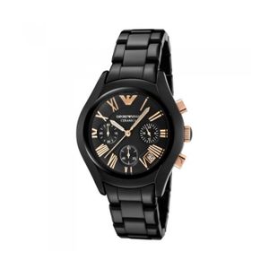 montre ceramique noir homme