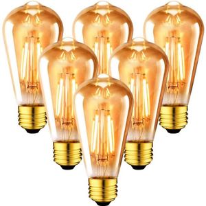 AMPOULE - LED 6x E27 60W Ampoule Edison Incandescent Bulb 220V S