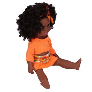 POUPÉE Garosa Rebirth bébé fille 14in bébé Reborn poupée africaine fille noire poupée réaliste bébés fille enfant cadeau