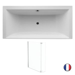 BAIGNOIRE - KIT BALNEO Baignoire droite 170 x 80 JACOB DELAFON Evok, deux