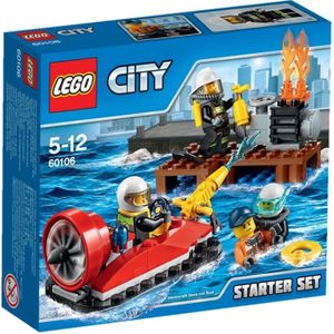ASSEMBLAGE CONSTRUCTION LEGO® City 60106 Ensemble De Démarrage Pompiers