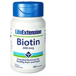 COMPLÉMENT EN MINÉRAUX Biotin 600 mcg- 100 Capsules - Life Extension