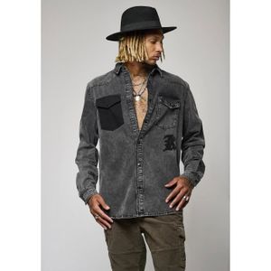 Chemise jean kaporal homme on sale