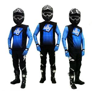 PACK ENSEMBLE TENUE ENFANT PANTALON MAILLOT GANTS MOTO CROSS QUA