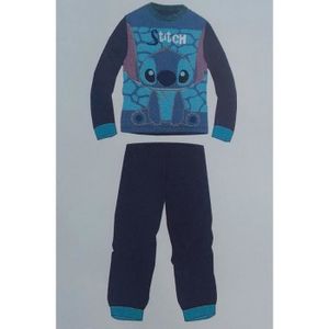 Kiniris Combinaison bébé Enfant Ensemble de Pyjama Stitch Bleu