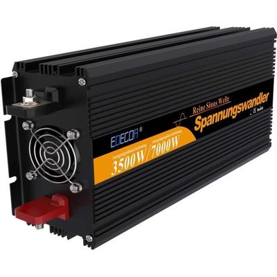convertisseur pur sinus 24v 220v onduleur 1500 3000w ecran LCD transformateur de tension