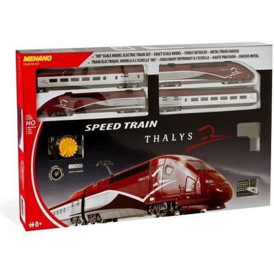 Coffret de train TGV THALYS - MEHANO - Modèle T106 - Circuit de 3