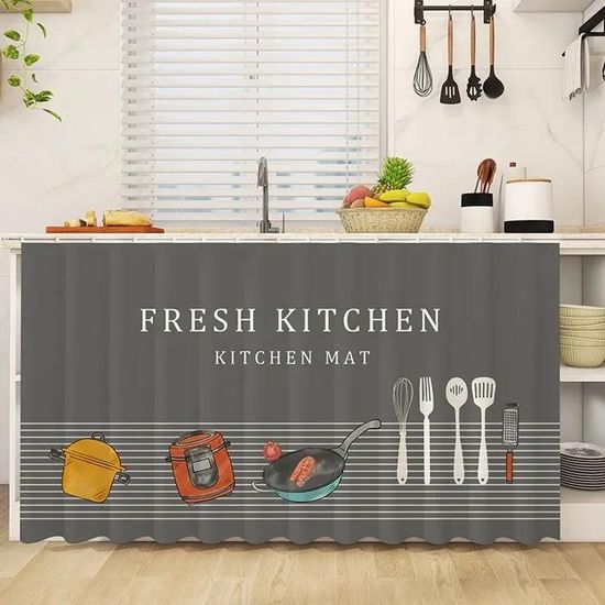 Rideau D'armoire En Lin épais 80x140 Cm - Fermeture Scratch - Anti-poussière Pour Cuisine, Salle De Bain, étagères